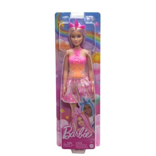 HRR13 - Barbie - Poupées Licorne avec Cheveux Fantaisie