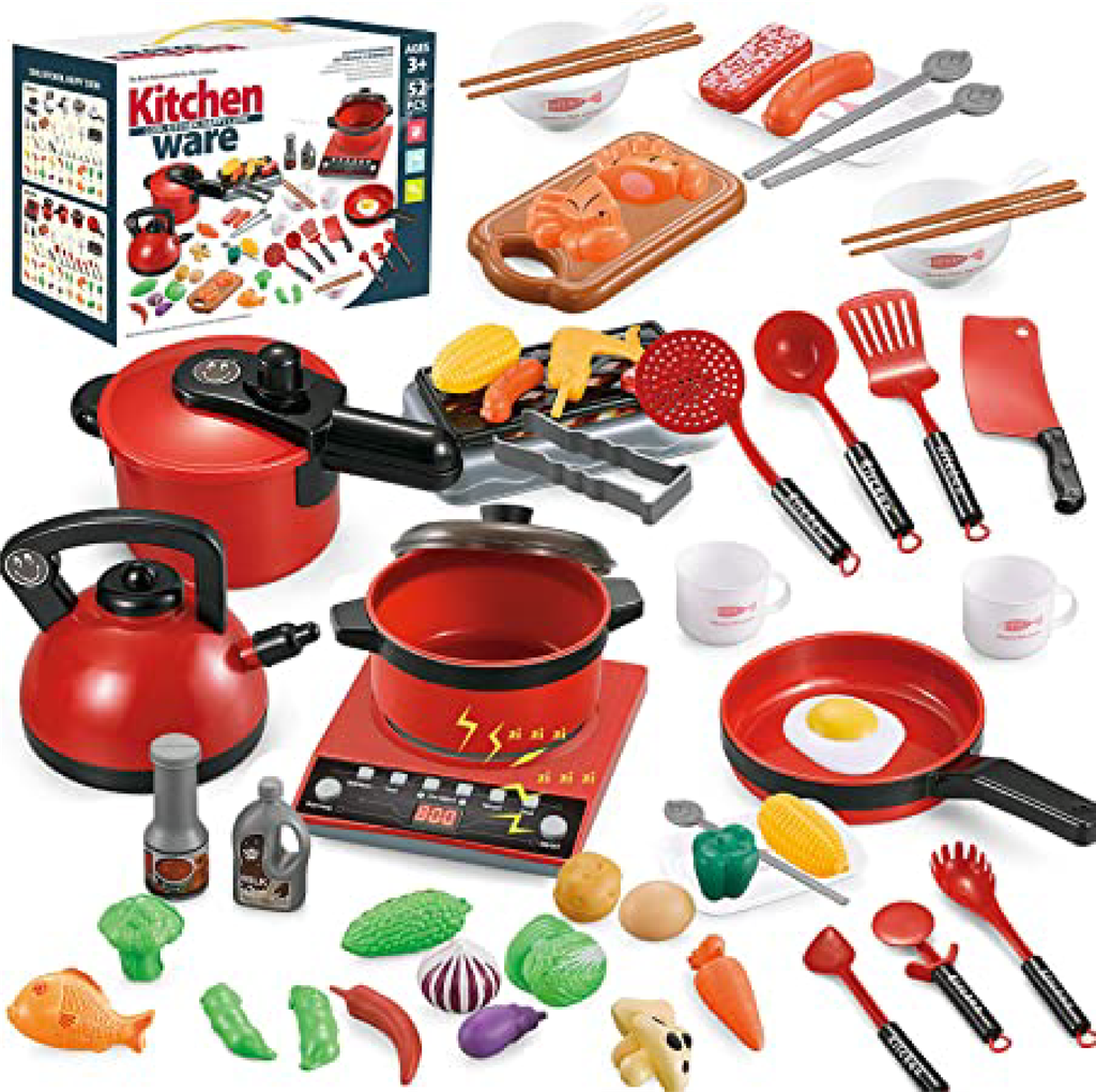 Ustensiles de cuisine avec son et lumière 52 Pcs 5716