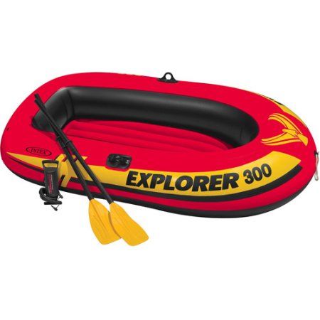 Intex-Bateau gonflable orange 300 58332