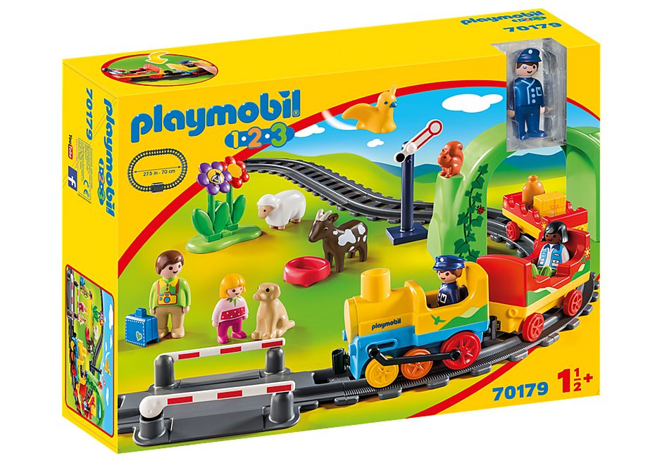 Playmobil - Train avec passagers et circuit 70179