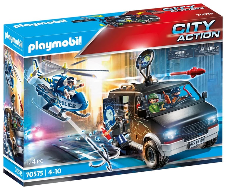 Playmobil-City action-Camion de bandits et policier 70575
