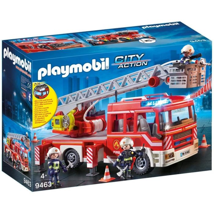 Playmobil-Camion De Pompiers Avec Échelle 9463