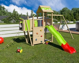 Aire de jeux bois 2,20 m STARRY XPRESSION - 10 enfants J-24740P1