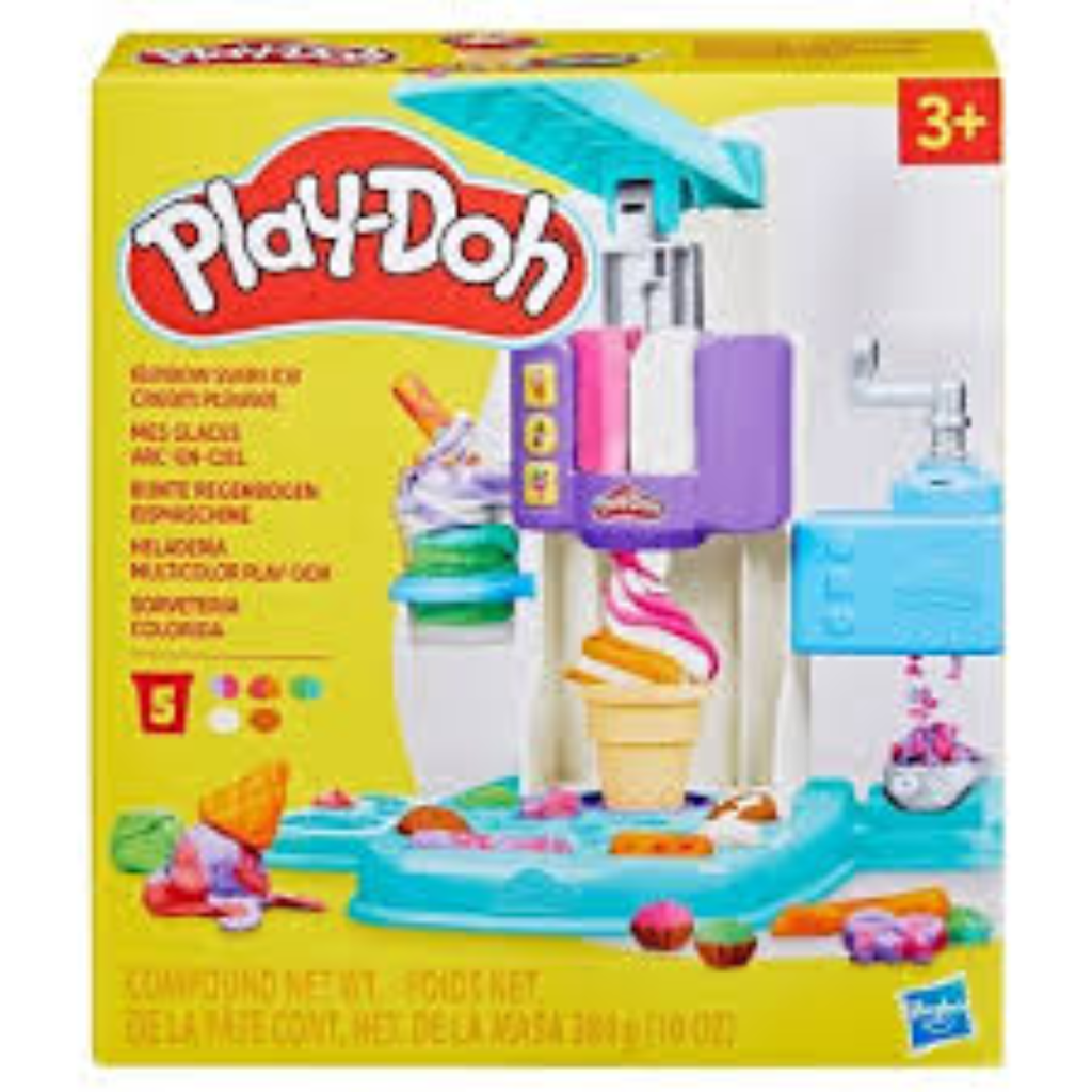 Play-Doh RAINBOW SWIRL ICE CREAM PLAYSET G0028