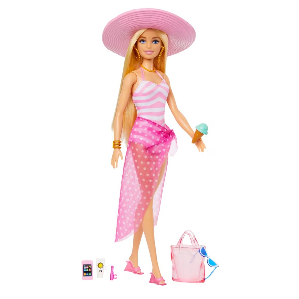 Barbie Poupée Blonde avec Maillot de Bain HPL73
