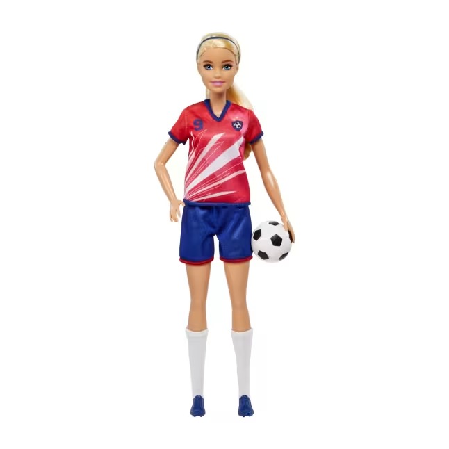 Barbie Poupée Barbie Footballeuse, Blonde HCN17