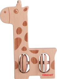 [Z2007] Manchot_Hochet girafe en bois Z2007