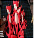 [PLCH-26] Peluche rouge 80 cm PLCH-26