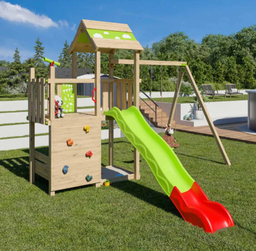 [J-24710P1] TRIGANO Aire de jeux bois 2,20 m UTOPIA XPRESSION - 10 enfants J-24710P1
