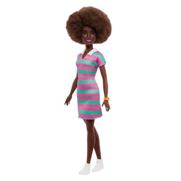 [JJN60] Barbie Poupée Fashionistas Robe À Col À Rayures JJN60